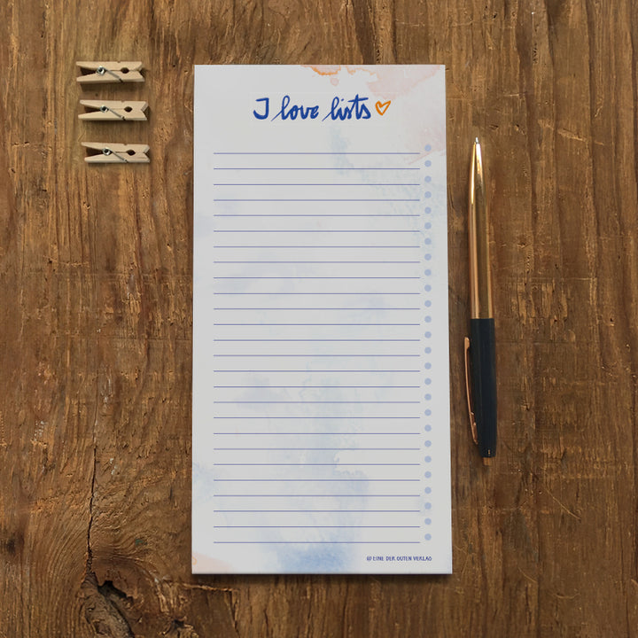 geschenk für menschen die listen lieben