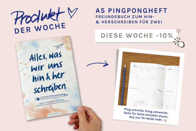 briefbuch notizheft A5 Pingpongheft Freundebuch für Kinder