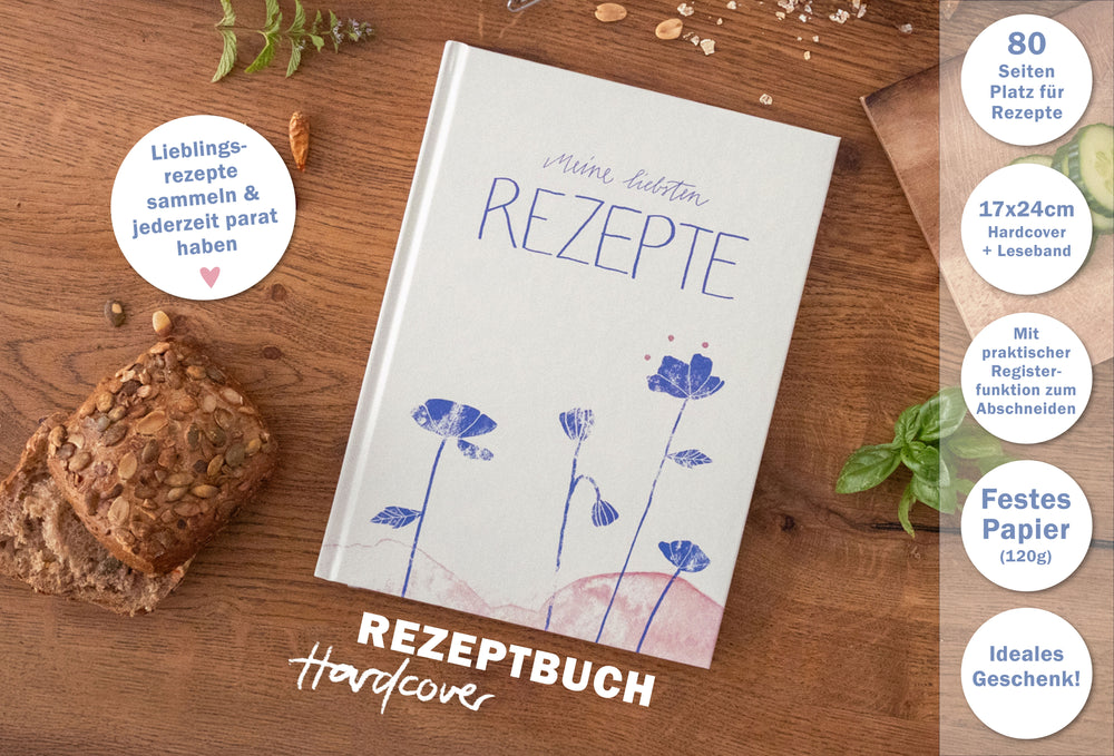 Individuelles Kochbuch zum selbst ausfüllen