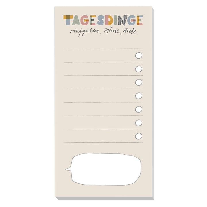 Kinder Aufgabenblock Tagesdinge, tägliche To-Do Liste für Schulkinder