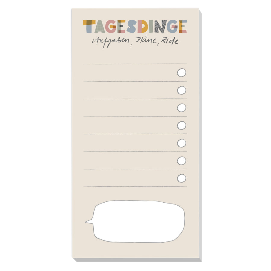 Kinder Aufgabenblock Tagesdinge, tägliche To-Do Liste für Schulkinder