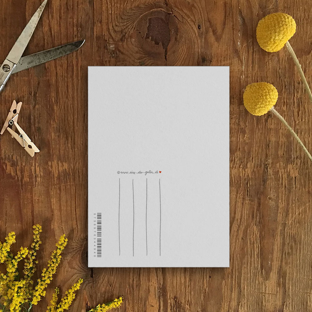 Einladungskarten - Kommt Feiern! - Postkarten im Handlettering Bleistift Design, Grau Weiß Beige - für deine Party oder Geburtstagseinladung