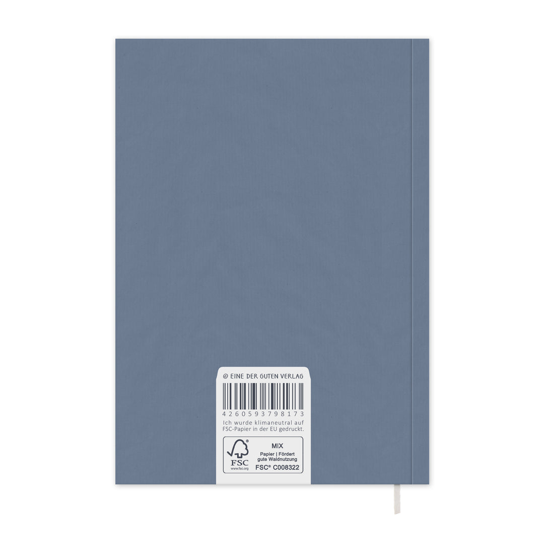 A5 Terminkalender – Studienplaner 2025 2026 | 18 Monate Wochenplaner mit Leseband | Softcover Terminplaner im Spalten-Layout | Blau Rosa