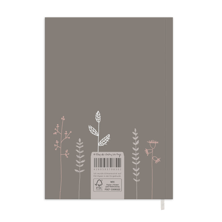 A5 Terminkalender 2026 weiß beige rosa mit blanko Seiten liniert für Notizen & Ideen