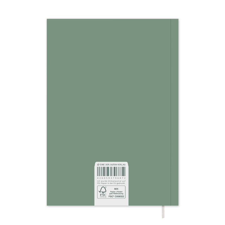 Lehrerkalender 2026 2027 | A4 Lehrerplaner Softcover für Schuljahr Planung | 1 Doppelseite pro Woche | klimaneutral, mintgrün weiß