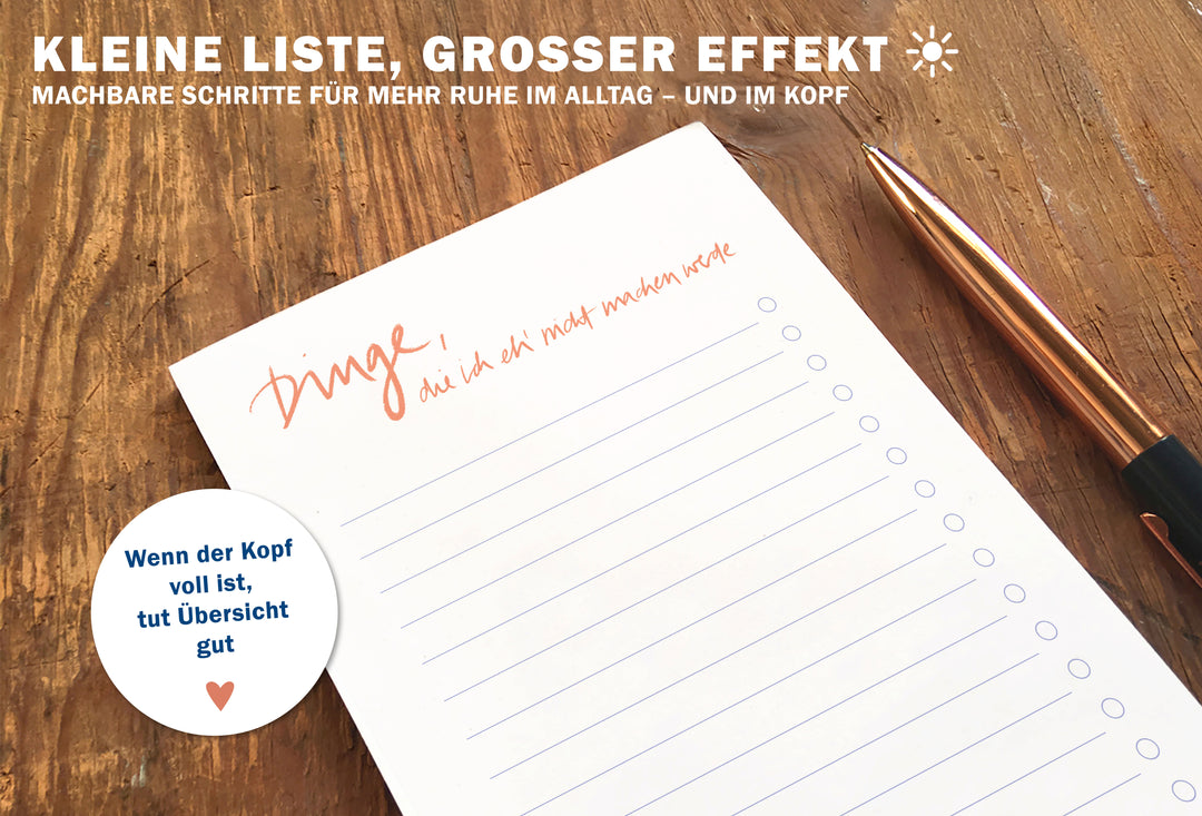 Nachhaltiger Abreißblock DIN A6 mit witzigem Spruch