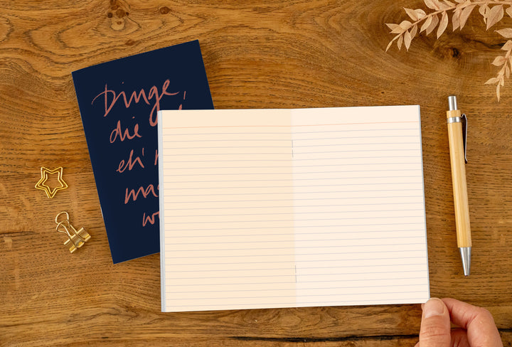 nachhaltiges Notizheft A6 für unterwegs