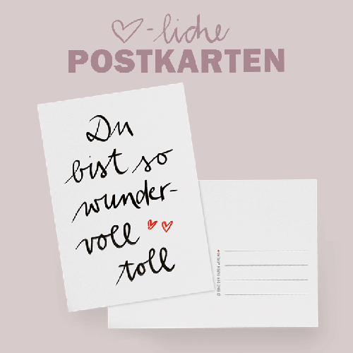 Klimafreundliche und nachhaltige Postkarten auf Recyclingpapier