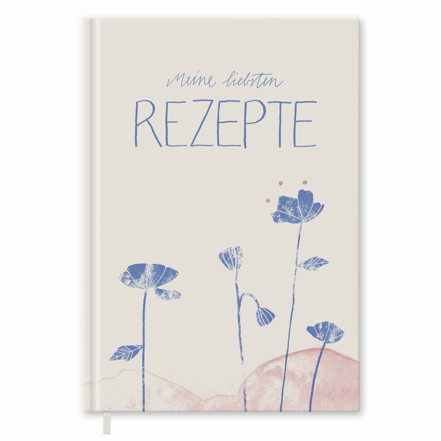 Rezeptbuch zum Selberschreiben - selbst gemacht! - DIY Kochbuch für deine besten Rezepte, Kreatives Geburtstagsgeschenk, Creme, Hardcover, 17x24 cm