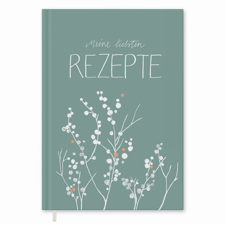 Rezeptbuch zum Selberschreiben - selbst gemacht! - DIY Kochbuch für deine besten Rezepte, Kreatives Geburtstagsgeschenk, Mint, Hardcover, 17x24 cm