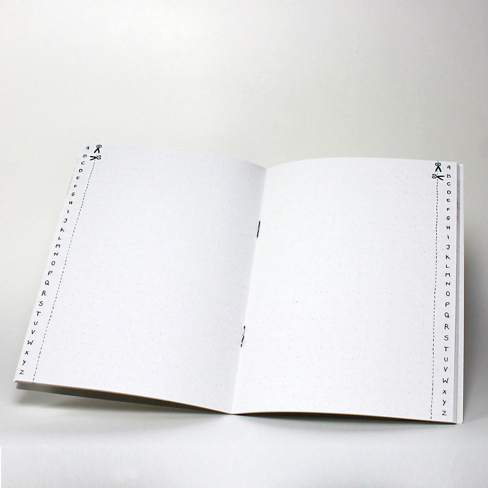 Adressbuch, Mein kleines, weißes Buch der wichtigsten Menschen, Adressheft, praktisches Notizbuch mit Register, Weiß, Kalligrafie