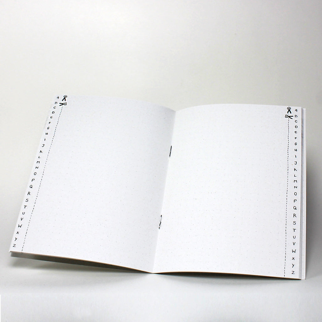 Adressbuch, Mein kleines, weißes Buch der wichtigsten Menschen, Adressheft, praktisches Notizbuch mit Register, Weiß, Kalligrafie