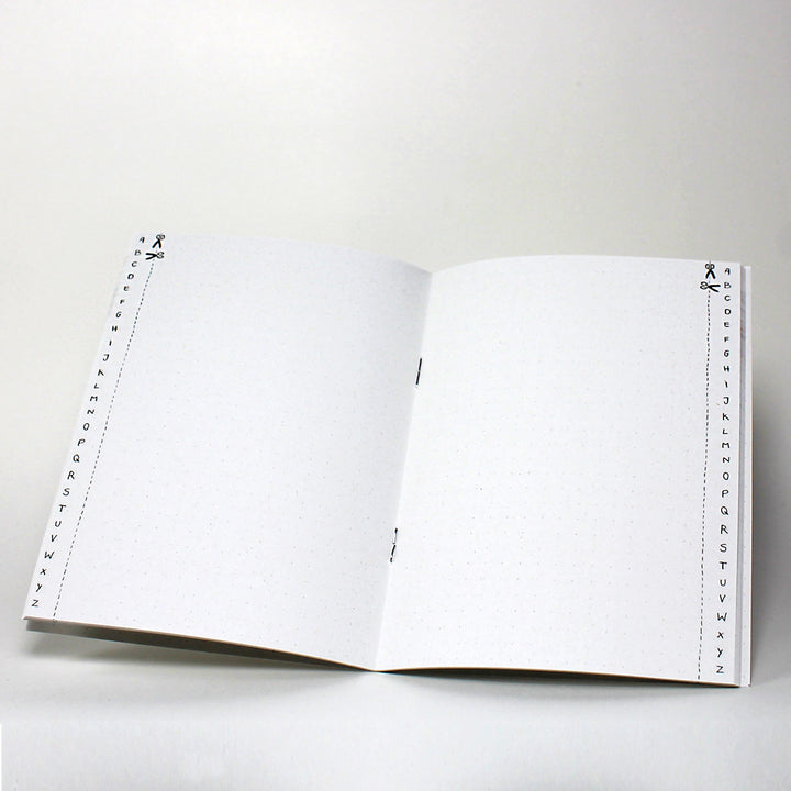 Adressbuch, Mein kleines, weißes Buch der wichtigsten Menschen, Adressheft, praktisches Notizbuch mit Register, Weiß, Kalligrafie