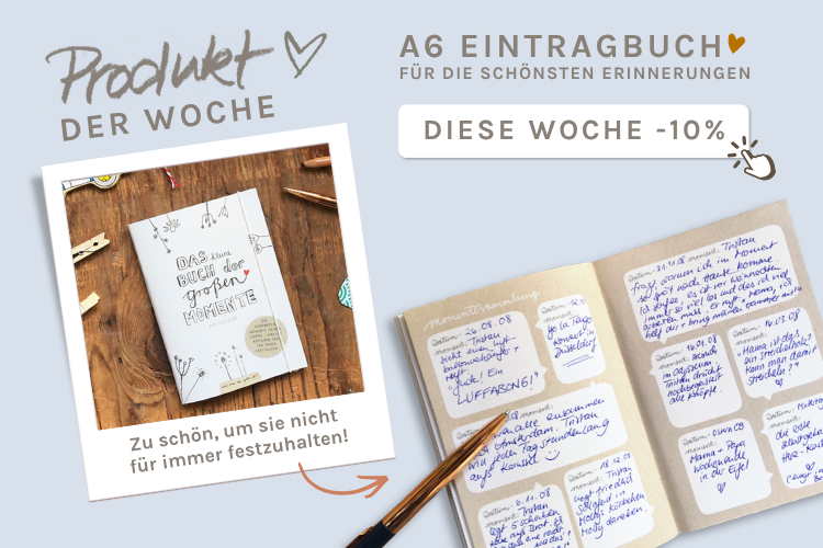 notizheft A6 das kleine buch der großen momente eintragbuch für erinnerungen