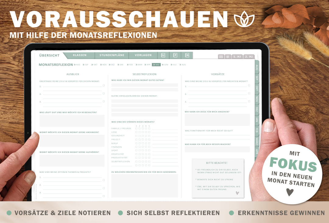 Digitaler Grundschulplaner 2026/2027 – Lehrerplaner PDF Grundschule für iPad & GoodNotes – Greige Rosa Mint