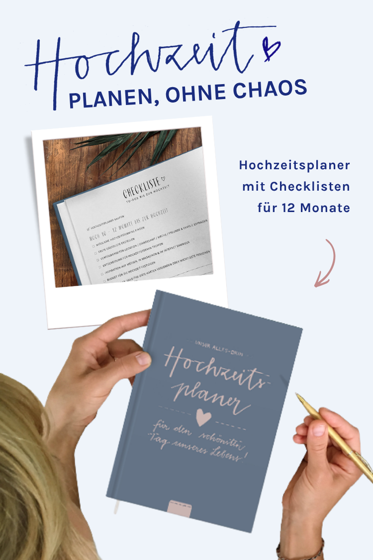 hochzeitsplaner notizbuch budgetplaner für die hochzeit in blau rosa