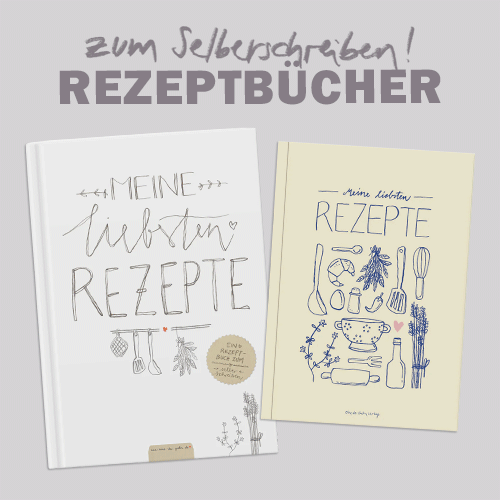 Nachhaltige Rezeptbücher zum  Selberschreiben aus FSC-Papier online kaufen – klimaneutral in der EU gedruckt