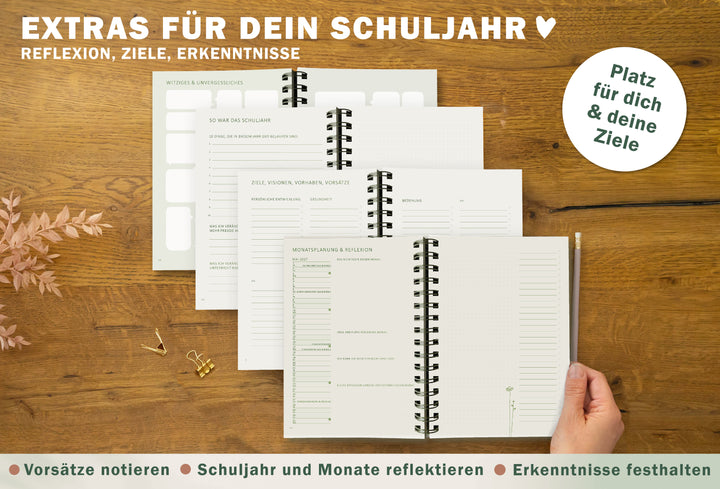 A5 Lehrerplaner 2026/2027 mit 52 Wochenimpulsen - Mein tolles neues Leben, Wire-O Softcover Lehrerkalender, FSC Papier, klimaneutral