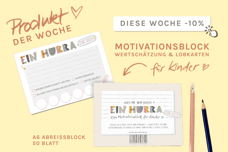 motivationsblock abreissblock A6 lobkarten für kinder