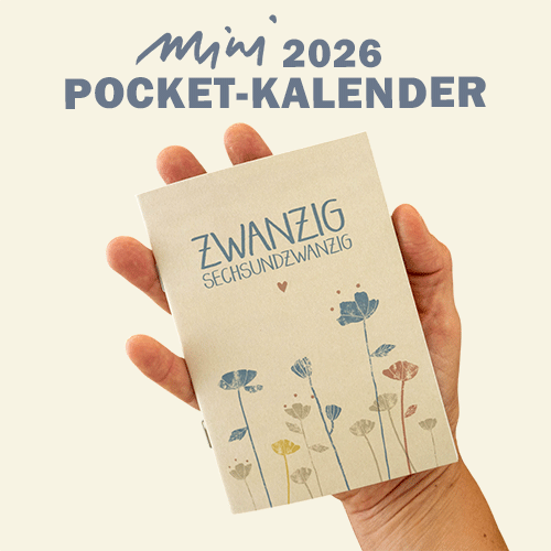 Umweltfreundliche Mini-Taschenkalender 2026