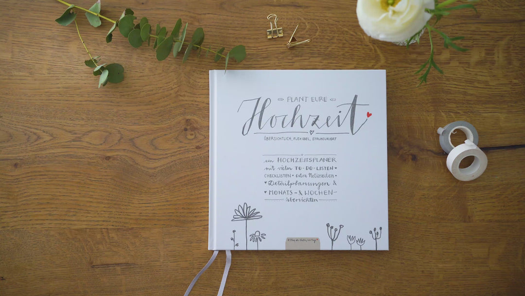 Weddingplaner deutsch mit Zeitplan