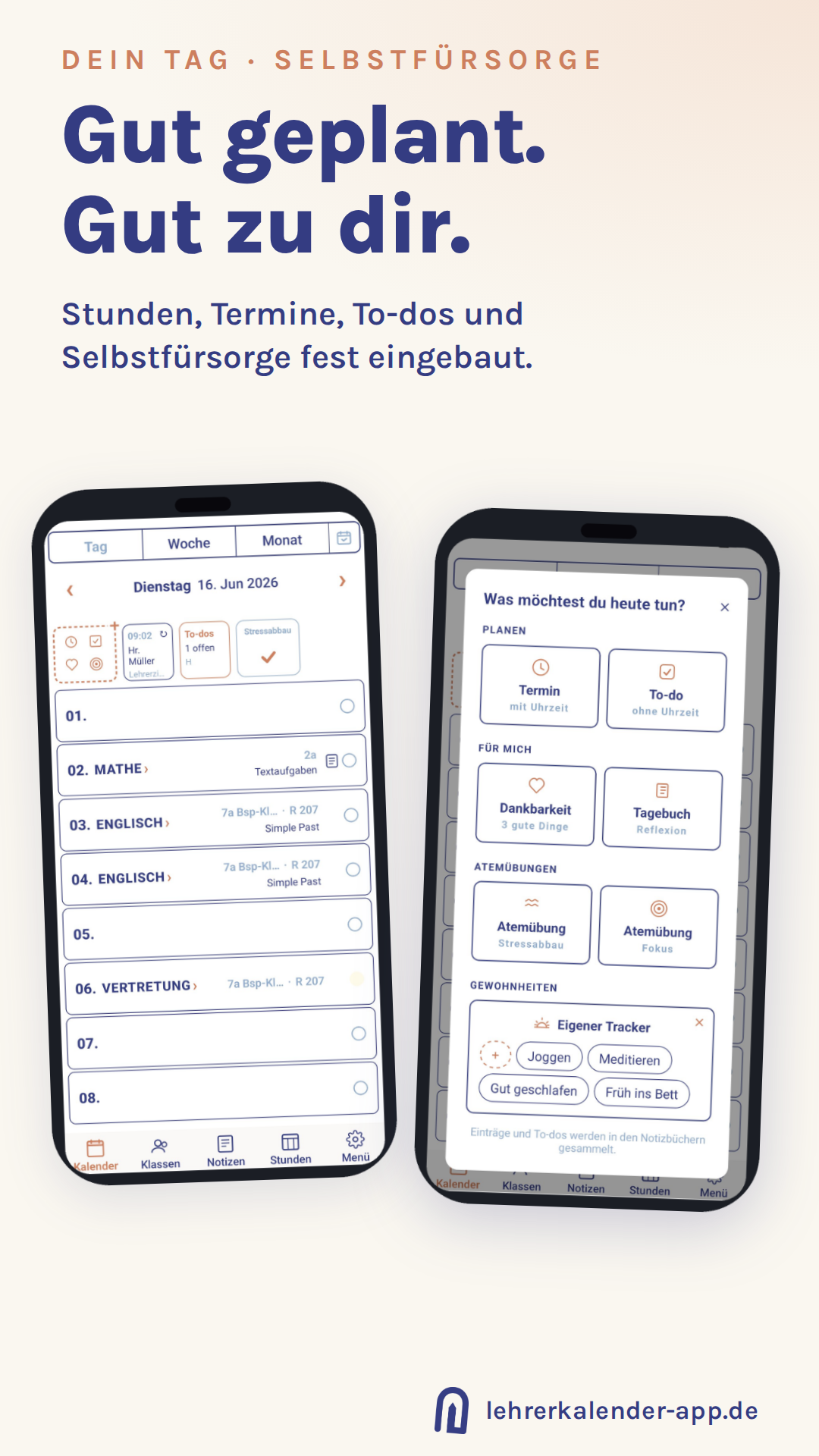 Lehrerkalender App – für Android & Apple