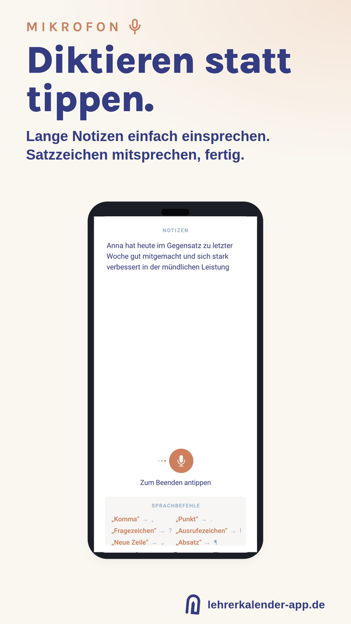 Lehrerkalender App – für Android & Apple