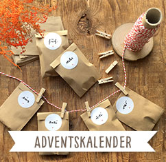 Adventskalender zums selbst Befüllen und DIY Bastel-Sets für Kinder und Erwachsene