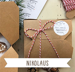 Originelle Nikolaus Etiketten und Postkarten für Nikolausgrüße