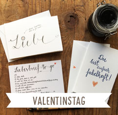 Originelle Valentinskarten für Valentinsgrüße & Valentintagsgeschenke zum Valentinstag