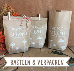 Geschenktüten, Dekosticker, Marmeladendeckchen u.v.m. zum selbstgemachte Geschenke schön verpacken