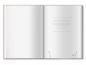 Preview: Hochzeitsgästebuch Hardcover mit blanko Seiten, Vintage Handlettering Design