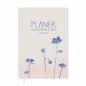 Preview: Lehrerkalender 2025 2026 creme blau rosa mit Planungshelfer für Unterrichtsvorbereitung und Schuljahr Planung