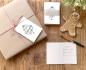 Preview: Weihnachtliche Geschenkanhänger Weiß, mini Klappkarten zum beschriften deiner Geschenke an Weihnachten