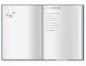 Preview: A5 Lesetagebuch - Die Bücher und ich, Book Journal Notizbuch mit Leseliste, Leihliste, Blau Weiß Beige