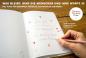 Preview: Hochzeitsgästebuch in Weiß Beige Grau Handlettering Design mit Blumen