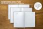 Preview: Rezeptbuch blanko zum Selberschreiben mir Register, A4 Hardcover, Blumen Design in Grau Beige Rosa