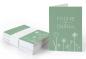 Preview: Geschenkanhänger frohe Ostern Grün Weiß, mini Klappkarten zum beschriften deiner Ostergeschenke