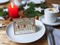 Preview: Weihnachtliche Tischkarten Creme Beige, mini Klappkarten zum beschriften deiner Festtafel an Nikolaus