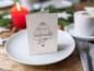 Preview: Weihnachtliche Geschenkanhänger Weiß, mini Klappkarten zum beschriften deiner Geschenke an Weihnachten