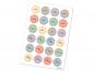 Preview: Adventskalenderzahlen Sticker zum Adventskalender Basteln für Kinder & Erwachsene, Pastell-Farben