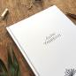 Preview: Tagebuch und Notizbuch in weiß mit blumen