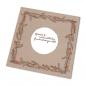 Preview: Marmeladendeckchen als Weihnachtsgeschenk im Handlettering Design, Beige Rot