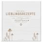 Preview: Rezeptbuch zum selbst gestalten, Vintage Collage Design in Weiß Grau Beige