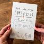 Preview: Witzige Vatertagskarte und Grußkarte im Handlettering Design, Klappkarte mit Umschlag