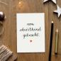 Preview: Christkind Weihnachtskarten im Kalligrafie Handlettering Design, Schwarz Weiß