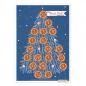 Preview: weihnachten, adventskalender, advent, weihnachtsdeko, adventszahlen, adventssticker, weihnachtssticker, aufkleber, etiketten, weihnachtsbaum, tannenbaum, christbaumschmuck, schmücken, wanddeko, bütte, A3, poster, plakat, schmück, stück, blau, weiß, kupfer