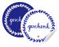 Preview: geschenk,geschenksticker,geschenkaufkleber,gastgeschenk,mitbringsel,mitgebsel,ostern,weihnachten,geburtstag,taufe,tusche,tinte,blau,weiß,vintage,bauernstil