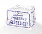 Preview: pralinenschachtel schachtel blau weiß floral box geschenk