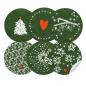 Preview: Weihnachtssticker für eure Weihnachtsdeko in Schultafel Grün  & Weiß